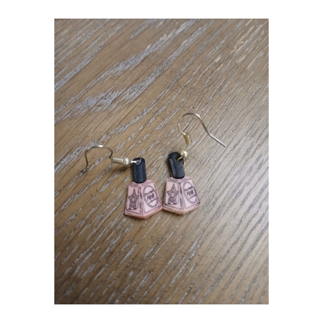 Earrings "Precious Pink Nail Polish"