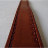 1 1/2" Hand Tooled Leather Belt - Medium Brown