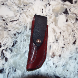 Tooled Leather Knife Sheath