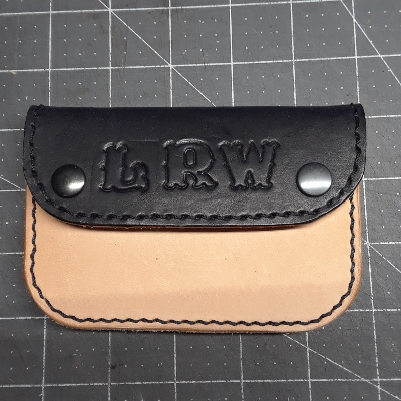 Mini Trucker Wallet - Initials LRW