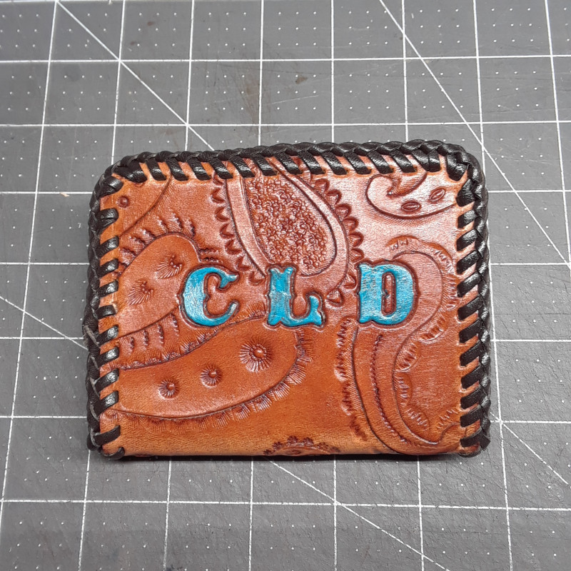 Money Clip Card Wallet - Initials CLD