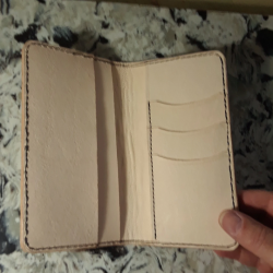 Tooled Leather Long Wallet