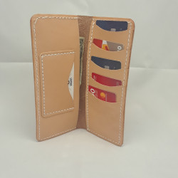 Dragon Tooled Leather Long Wallet