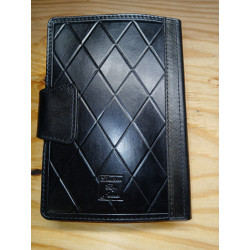 Leather Bible Cover - Copper on Black