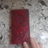 Tooled Leather Long Wallet